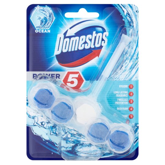 Domestos Power 5 Ocean tuhý WC blok 55 g