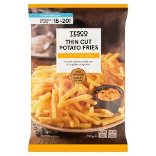 Tesco Thin Cut Potato Fries 750 g