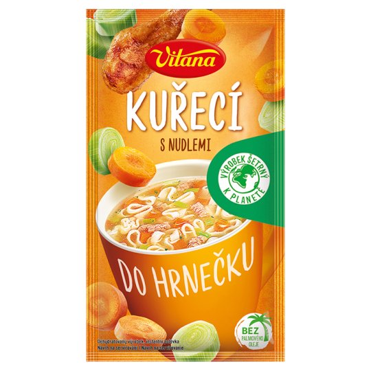Vitana Do hrnečku Instantná polievka kuracia s rezancami 14 g