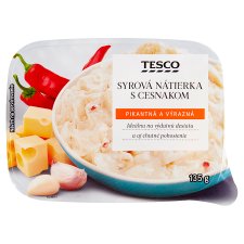 Tesco Cheese Spread with Garlic 135 g - Tesco Groceries