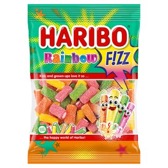 Haribo Fizz Rainbow želé s ovocnými príchuťami 85 g