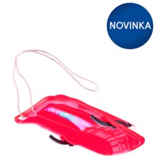 Red Plastic Sleigh with Brake