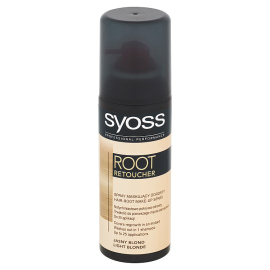 Syoss Root Retoucher korektor farby na odrastené vlasy Svetloplavý 120 ml