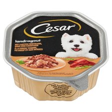 Cesar Complete Wet Food for Adult Dogs with Tender Turkey, Beef and Herbs 150 g