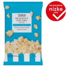 Tesco Salted Microwave Popcorn 100 g