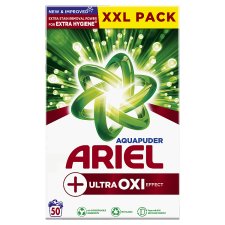 Ariel Washing Powder 3.25KG 50 Washes, +Extra Clean Power