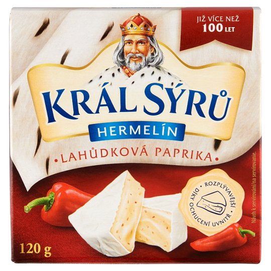 Král Sýrů Camembert with Paprika 120 g