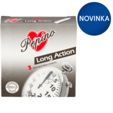 Pepino Long Action Natural Latex Condoms with Lubricant 3 pcs