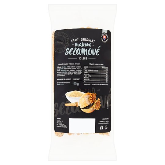 Ciao Grissini makovo-sezamové solené 90 g