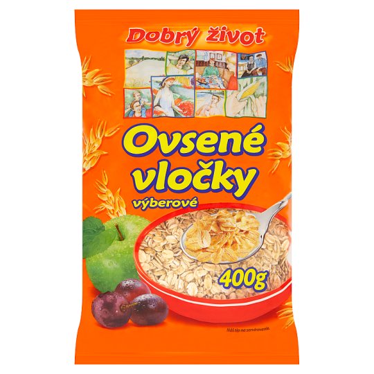 Dobrý Život Ovsené vločky výberové 400 g