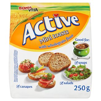 Bona Vita Active Mini toasty s celozrnnou múkou 250 g