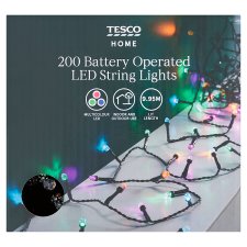 Tesco Home Multifunction Battery Operated String Lights 200 LED