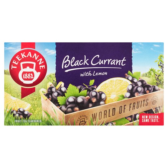 TEEKANNE Black Currant with Lemon, World of Fruits, 20 vrecúšok, 50 g