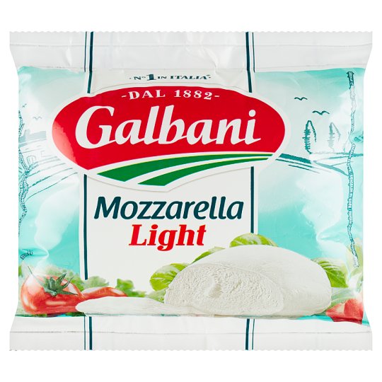 Galbani Mozzarella Light mäkký polotučný parený syr 125 g