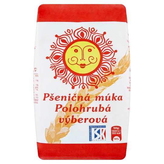 Pšeničná múka polohrubá výberová 1 kg