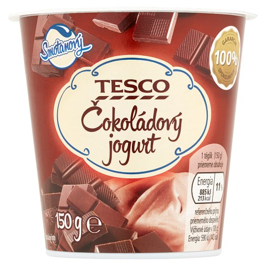 Tesco Smotanový jogurt čokoládový 150 g
