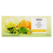 Tesco Lipa s príchuťou medu bylinný čaj 20 x 2 g (40 g)