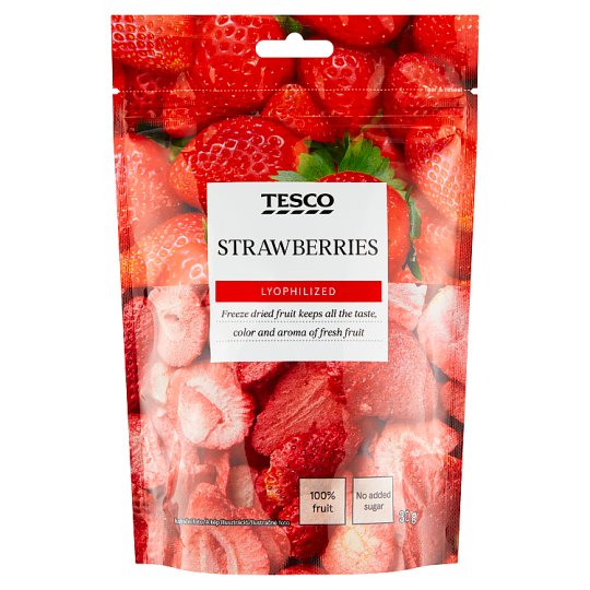 Tesco Lyophilized Strawberries 30 g