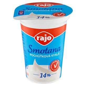 Rajo Smotana pochúťková kyslá 14 % 180 g