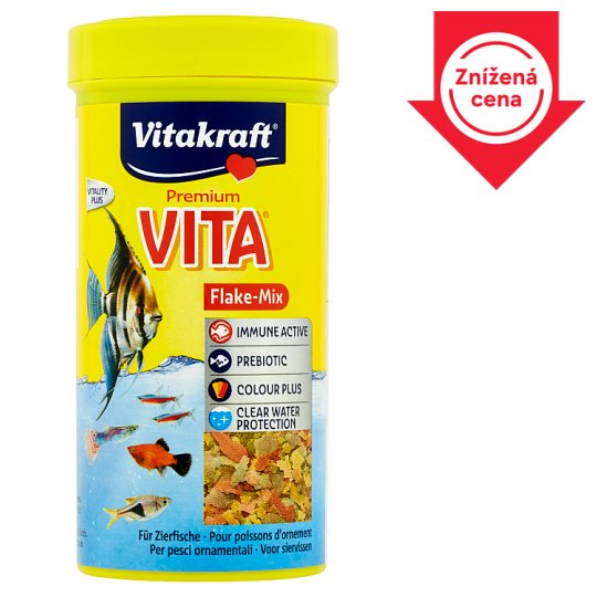 Vitakraft Premium Vita Flake mix prémiové krmivo pre všetky okrasné rybičky 250 ml