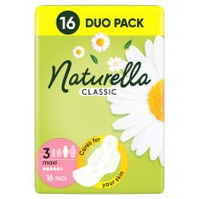 Naturella Classic Maxi Size 3 Pads With Wings 16 Counts