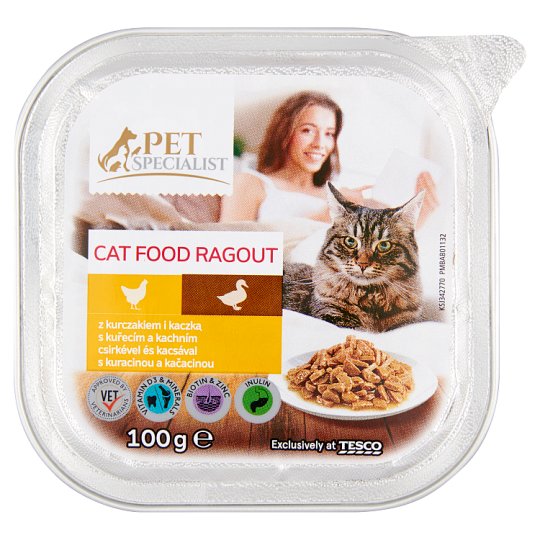 Tesco Pet Specialist Ragú s kuracinou a kačacinou 100 g