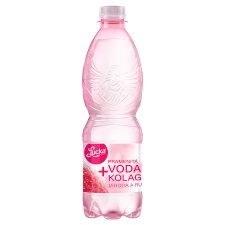 Lucka Tvoj vodný anjel Spring Water + Collagen Strawberry and Rose 0.5 L