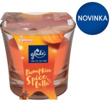 Glade Pumpkin Spice Latte parfumovaná sviečka 112 g