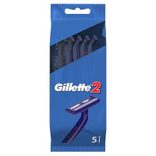 Gillette2 Jednorazový Pánsky Holiaci Strojček – 5-kusové Balenie