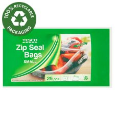 Tesco Zip Seal Bags Small 25 pcs