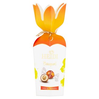 Heidi Bouquet Mliečne čokoládové pralinky s náplňou z tiramisu a sušienky 120 g