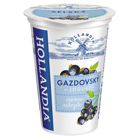 Hollandia Gazdovský jogurt čierne ríbezle s kultúrou BiFi 200 g
