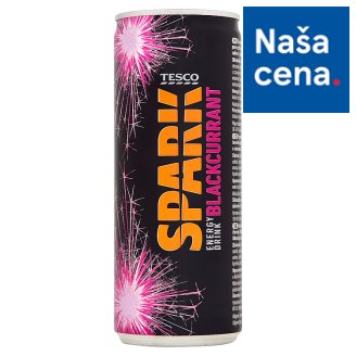 Tesco Spark Energy Drink Blackcurrant 250 ml