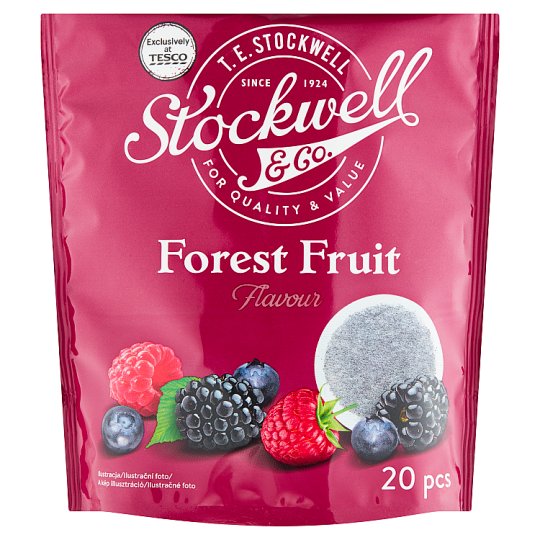 Stockwell & Co. Ovocno-bylinný čaj s príchuťou lesného ovocia 20 x 2 g (40 g)