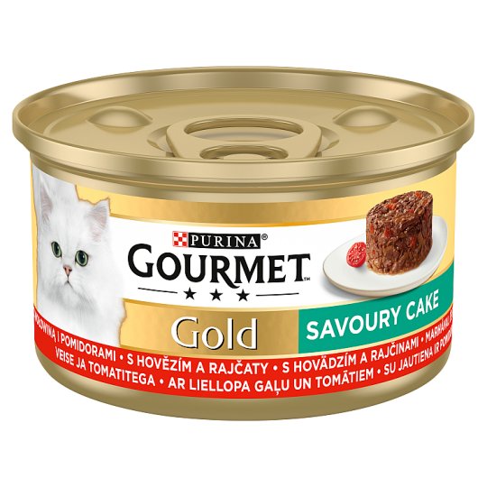 GOURMET Gold Savoury Cake with Beef and Tomatoes 85 g