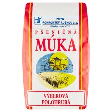 Mlyn Pohronský Ruskov Wheat Flour Selection Half-Rough 1 kg
