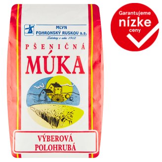 Mlyn Pohronský Ruskov Pšeničná múka výberová polohrubá 1 kg
