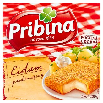 Pribina Eidam predsmažený syr 2 ks 200 g