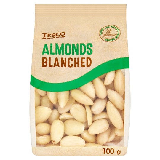 Tesco Jadrá mandlí blanšírované 100 g