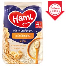 Hami Porridge for Good Night Milk Rice with Banana 225 g