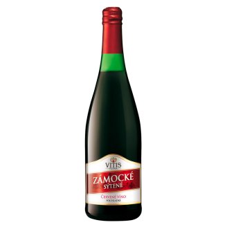 Vitis Pezinok Zámocké sýtené perlivé víno červené polosladké 0,75 l