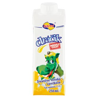 Tami Dráčik Trvanlivé mlieko polotučné vanilkové 250 ml