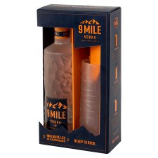 9 Mile Vodka 37.5% 0.7 L + Glass