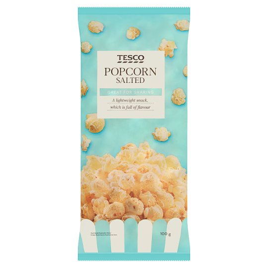 Tesco Salted Popcorn 100 g Tesco Groceries