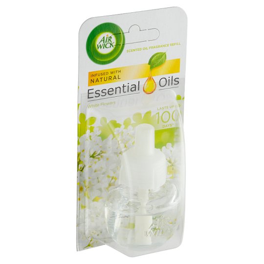 Air Wick Essential Oils Tekutá náplň do elektrického prístroja biele kvety frézie 19 ml