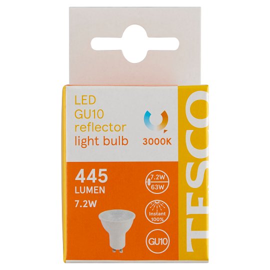 Tesco LED žiarovka 7.2W (63W) GU10