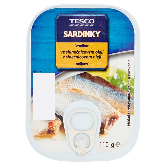 Tesco Sardines in Sunflower Oil 110 g Tesco Groceries
