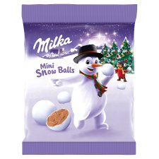 Milka Mini Snowballs, Milk Chocolate 100 g