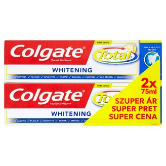 Colgate Total Whitening zubná pasta 2 x 75 ml