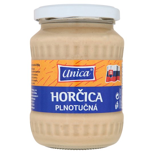 Unica Mustard Full Fat 350 g